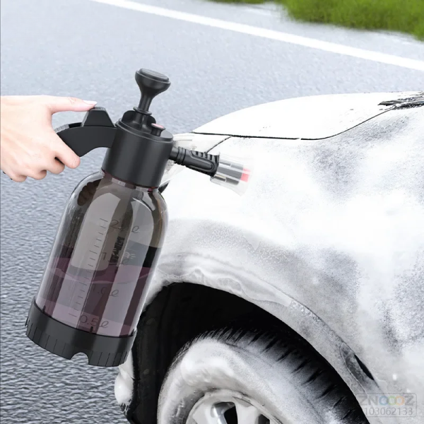 Hand Pump Foam Car Wash Sprayer Bottle Air Pressure Sprayer Car Cleaning Tools Gardening Spray Bottle Air Pump Watering Bottle – Black Color